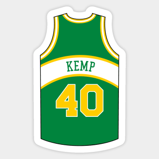 Shawn Kemp Seattle Supersonics Jersey Qiangy Sticker